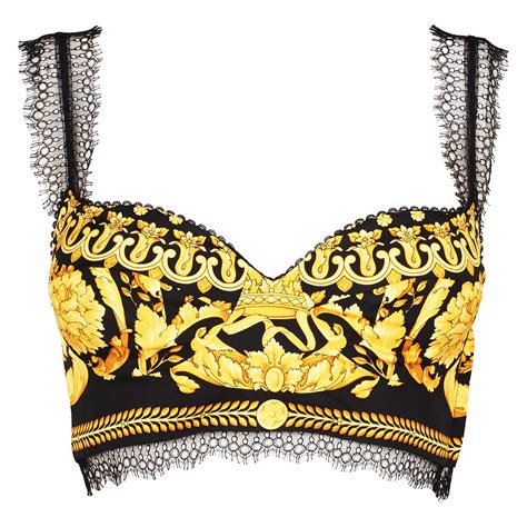 versace collection bralette